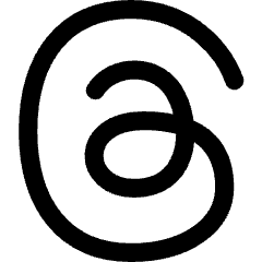 Meta Thread Logo Icon from Core Line Set