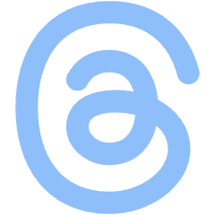 Meta Thread Logo Icon from Plump Flat Set