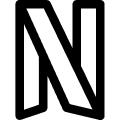 Netflix Logo Icon from Core Line Set