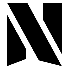 Netflix Logo Icon from Sharp Solid Set