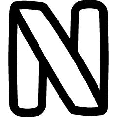 Netflix Logo Icon from Flex Line Set