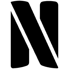 Netflix Logo Icon from Plump Solid Set
