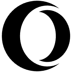 Opera Logo Icon from Plump Solid Set