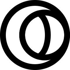 Opera Logo Icon from Sharp Line Set