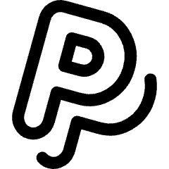 Paypal Logo Icon from Flex Line Set