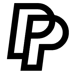 Paypal Logo Icon from Sharp Line Set