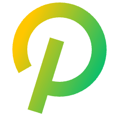 Pinterest Logo Icon from Sharp Gradient Set