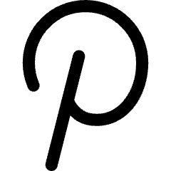 Pinterest Logo Icon from Core Line Set