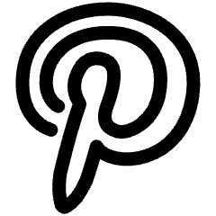 Pinterest Logo Icon from Plump Line Set