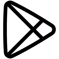 Play Store Logo Icon from Plump Line Set