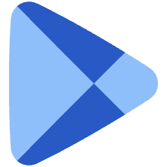 Play Store Logo Icon from Plump Flat Set