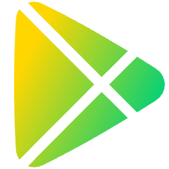 Play Store Logo Icon from Plump Gradient Set
