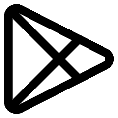 Play Store Logo Icon from Core Line Set