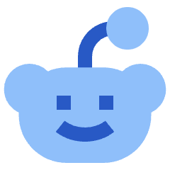 Reddit Logo Icon from Sharp Flat Set