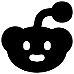 Reddit Logo Icon from Flex Solid Set