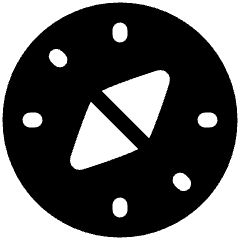 Safari Logo Icon from Plump Solid Set