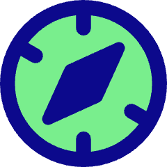 Safari Logo Icon from Core Pop Set