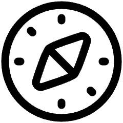 Safari Logo Icon from Plump Line Set