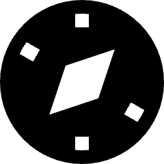 Safari Logo Icon from Sharp Solid Set