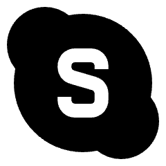 Skype Logo Icon from Sharp Solid Set