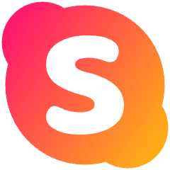 Skype Logo Icon from Plump Gradient Set