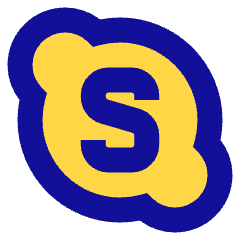 Skype Logo Icon from Sharp Pop Set