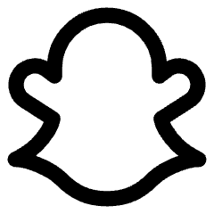 Snapchat Logo Icon from Core Line Set