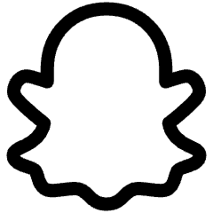Snapchat Logo Icon from Plump Line Set