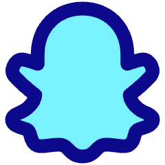 Snapchat Logo Icon from Plump Pop Set