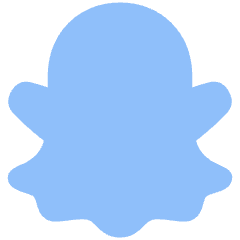 Snapchat Logo Icon from Plump Flat Set
