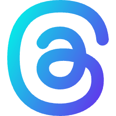 Meta Thread Logo Icon from Flex Gradient Set