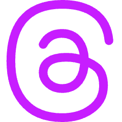 Meta Thread Logo Icon from Flex Neon Set