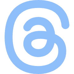 Meta Thread Logo Icon from Flex Flat Set