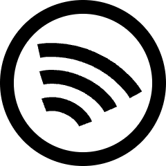 Spotify Logo Icon from Sharp Line Set
