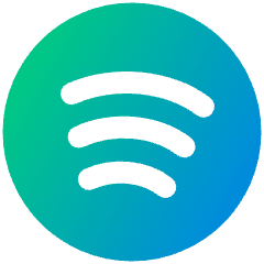Spotify Logo Icon from Plump Gradient Set