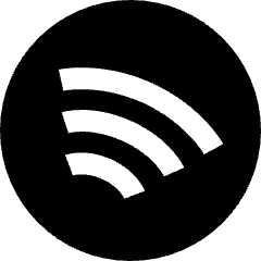 Spotify Logo Icon from Sharp Solid Set