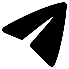 Telegram Logo Icon from Plump Solid Set