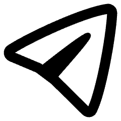 Telegram Logo Icon from Plump Remix Set