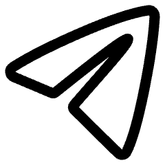 Telegram Logo Icon from Plump Line Set