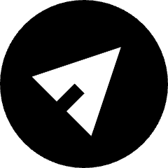 Telegram Logo Icon from Sharp Solid Set