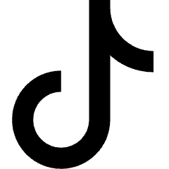 Tiktok Logo Icon from Sharp Solid Set