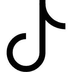 Tiktok Logo Icon from Sharp Line Set
