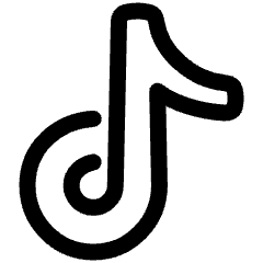Tiktok Logo Icon from Plump Line Set