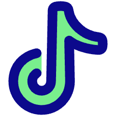 Tiktok Logo Icon from Plump Pop Set