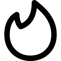 Tinder Logo Icon from Core Remix Set