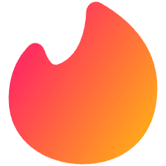 Tinder Logo Icon from Plump Gradient Set