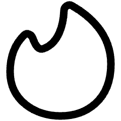Tinder Logo Icon from Plump Line Set
