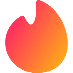 Tinder Logo Icon from Flex Gradient Set