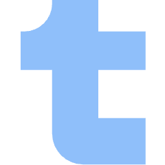 Tumblr Logo Icon from Sharp Flat Set