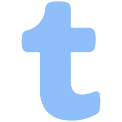 Tumblr Logo Icon from Plump Flat Set